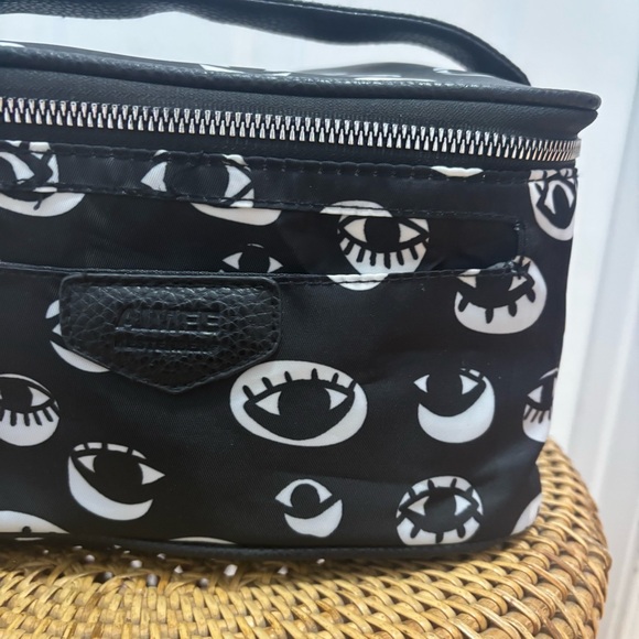 Aimee Kestenberg Eye Love Cosmetic/travel Bag with mini pouch. Black/white. VGC - Picture 9 of 16